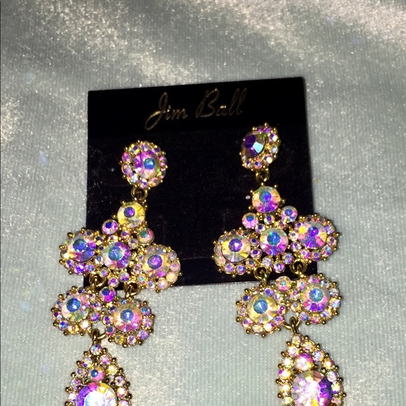 ☄️Jim Ball AB Stone Earrings - Picture 5 of 6